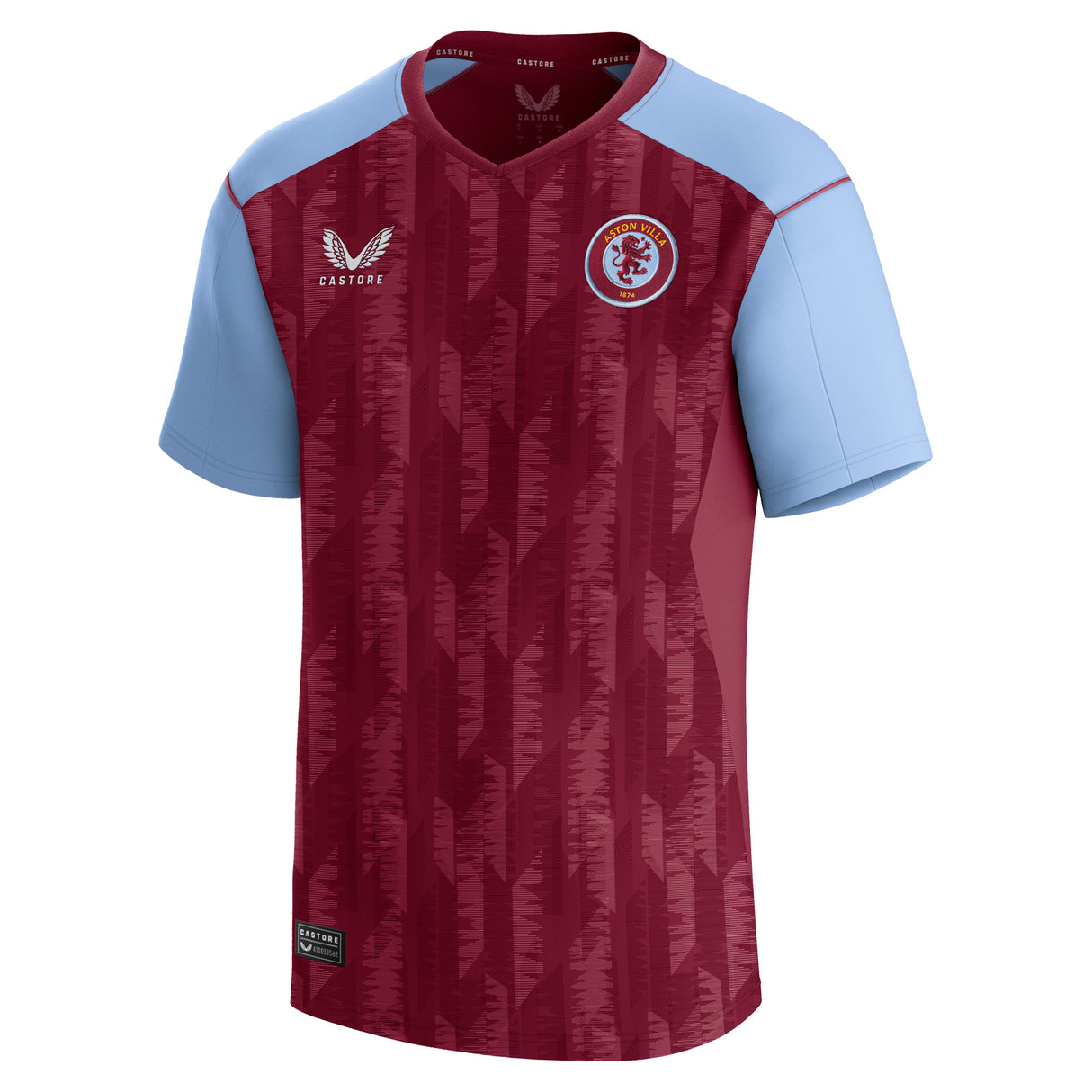 Aston Villa Castore Home Shirt 2023-24 - Kids with Duran 24 printing - Kit Captain