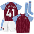 Aston Villa Castore Home Infant Kit 2023-24 with J. Ramsey 41 printing - Kit Captain