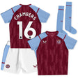 Aston Villa Castore Home Infant Kit 2023-24 with Chambers 16 printing - Kit Captain