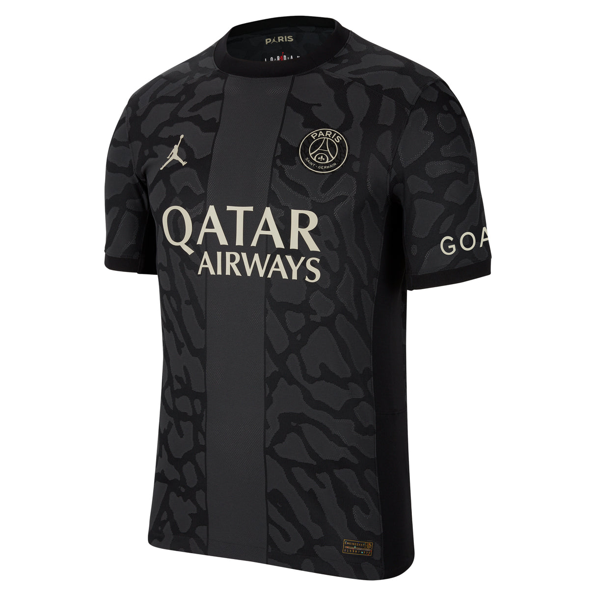 PSG x Jordan Third Dri-FIT ADV Match Shirt 2023-24 with C. Soler 28 printing - Kit Captain