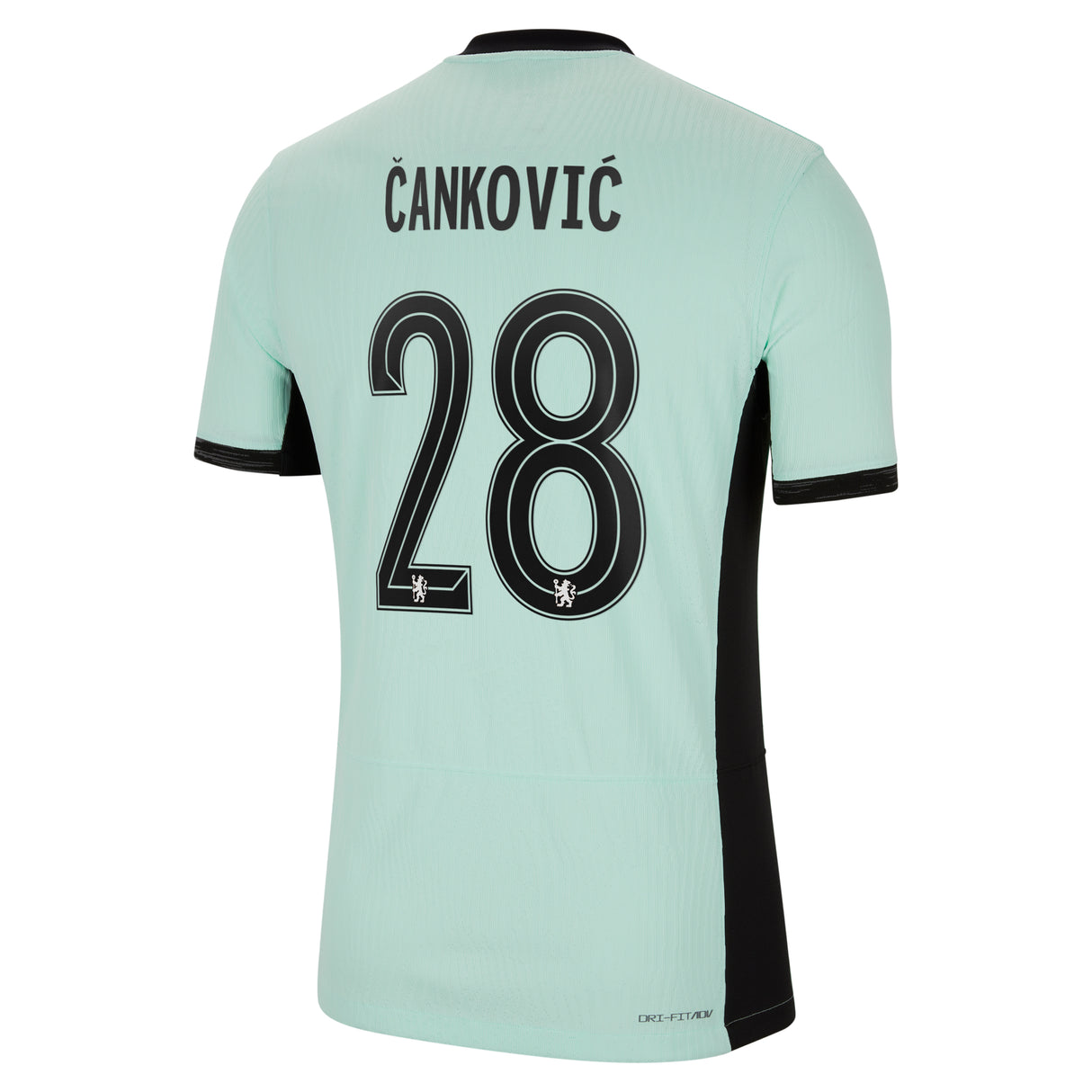 Chelsea Third Vapor Match Shirt 2023-24 with Čanković 28 printing - Kit Captain