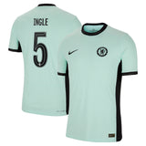 Chelsea Third Vapor Match Shirt 2023-24 with Ingle 5 printing - Kit Captain