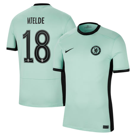 Chelsea Third Stadium Shirt 2023-24 with Mjelde 18 printing - Kit Captain