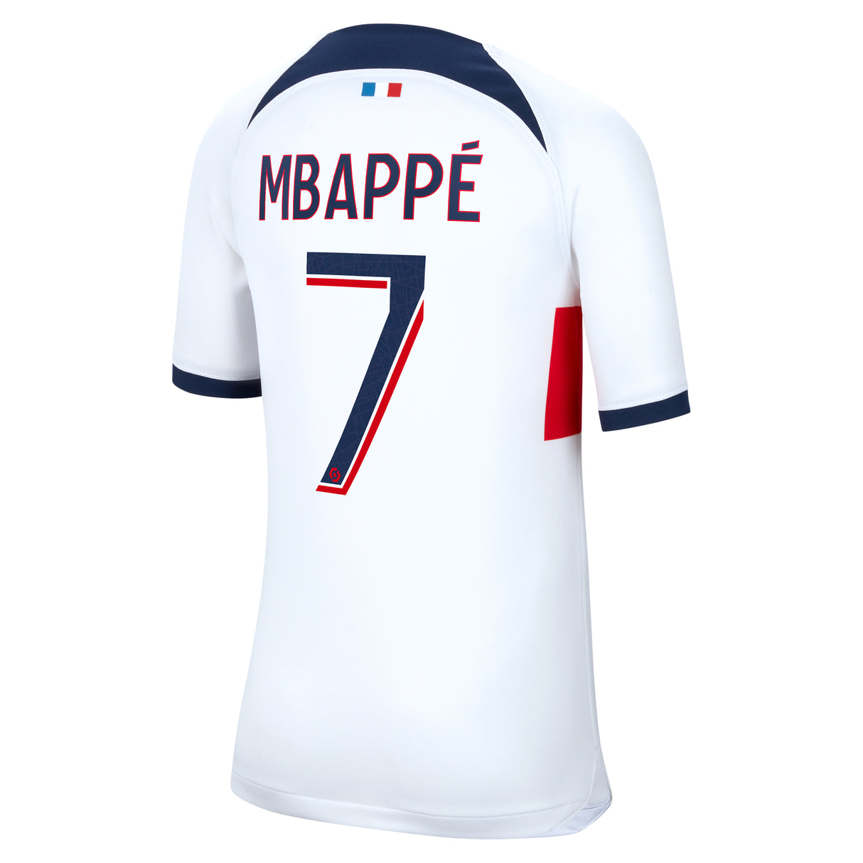 Paris Saint-Germain Nike Away Stadium Shirt 2023-24 - Kids with Mbappé 7 printing - Kit Captain