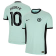 Chelsea Third Vapor Match Shirt 2023-24 with Mudryk 10 printing - Kit Captain