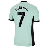 Chelsea Third Vapor Match Shirt 2023-24 with Sterling 7 printing - Kit Captain