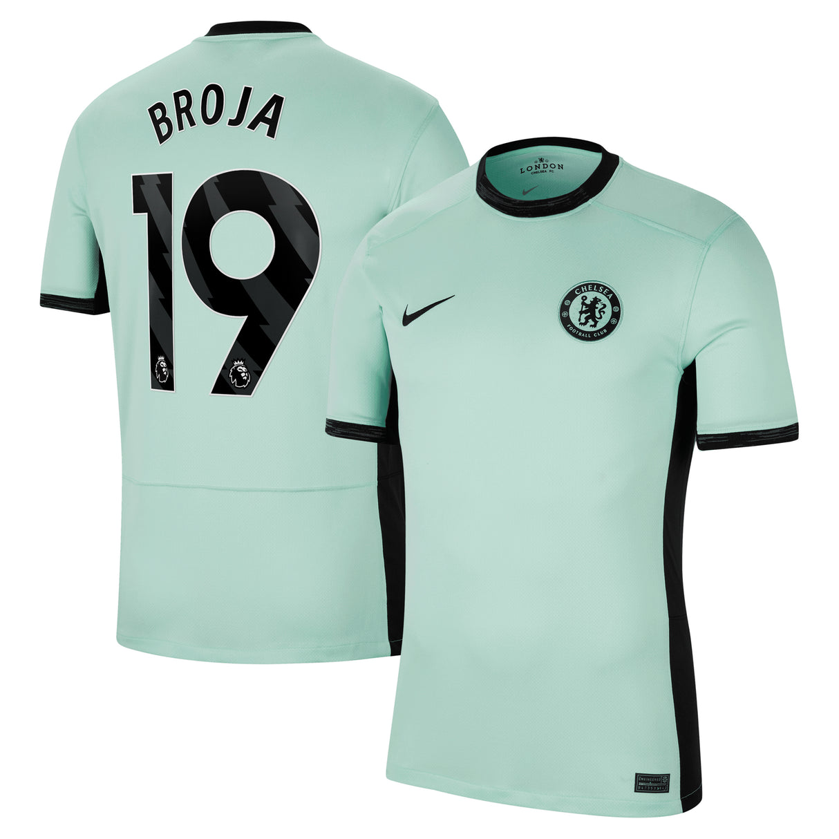 Chelsea Third Stadium Shirt 2023-24 with Broja 19 printing - Kit Captain