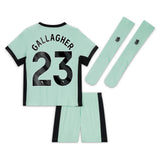 Chelsea Third Stadium Kit 2023-24 - Little Kids with Gallagher 23 printing - Kit Captain