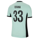 Chelsea Cup Third Vapor Match Shirt 2023-24 with Fofana 33 printing - Kit Captain