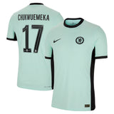 Chelsea Cup Third Vapor Match Shirt 2023-24 with Chukwuemeka 17 printing - Kit Captain