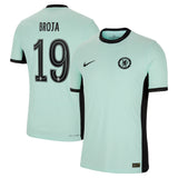 Chelsea Cup Third Vapor Match Shirt 2023-24 with Broja 19 printing - Kit Captain