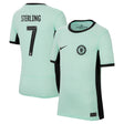 Chelsea Cup Third Stadium Shirt 2023-24 - Kids with Sterling 7 printing - Kit Captain