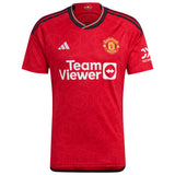 Manchester United EPL adidas Home Shirt 2023-24 with Wan-Bissaka 29 printing - Kit Captain