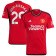 Manchester United EPL adidas Home Shirt 2023-24 with Wan-Bissaka 29 printing - Kit Captain