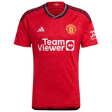 Manchester United EPL adidas Home Shirt 2023-24 with McTominay 39 printing - Kit Captain