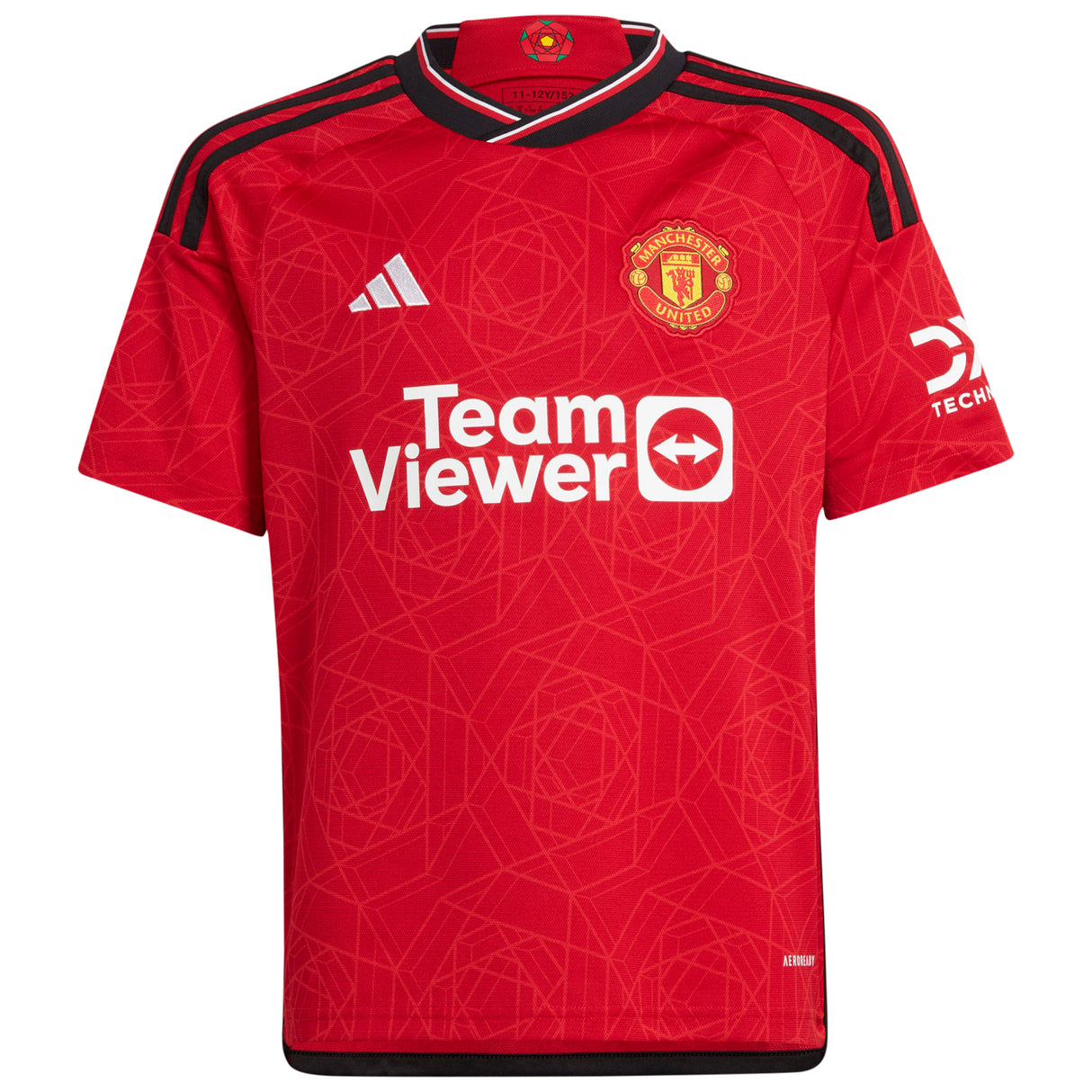 Manchester United EPL adidas Home Shirt 2023-24 - Kids with B.Fernandes 8 printing - Kit Captain