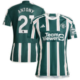 Manchester United EPL adidas Away Shirt 2023-24 with Antony 21 printing