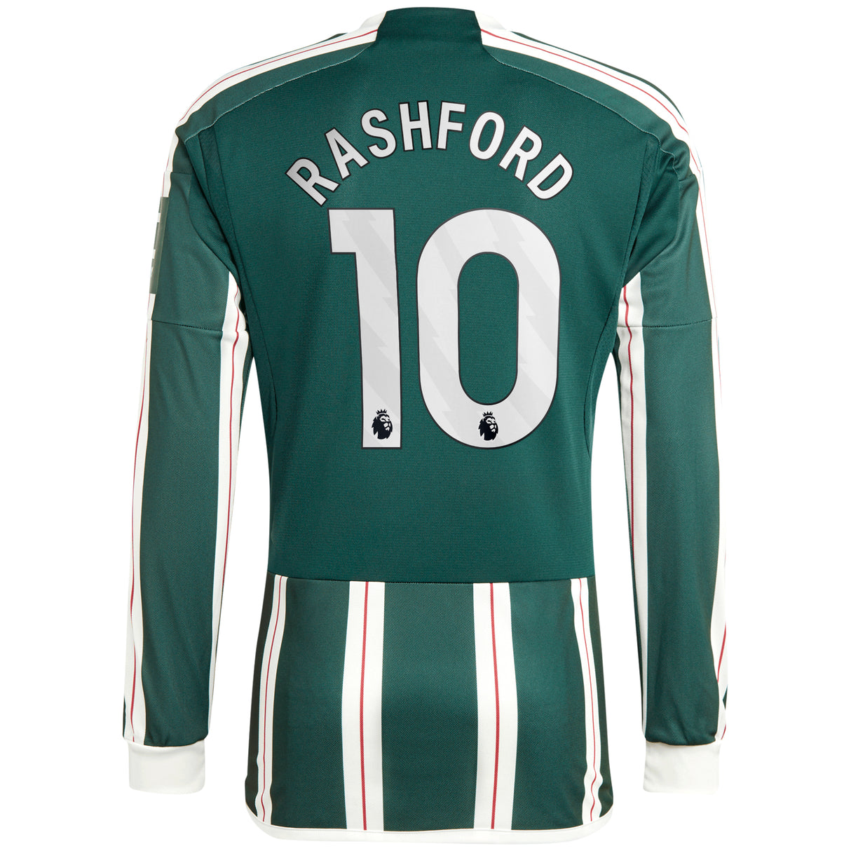 Manchester United EPL adidas Away Shirt 2023-24 - Long Sleeve with Rashford 10 printing