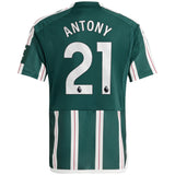 Manchester United EPL adidas Away Shirt 2023-24 - Kids with Antony 21 printing