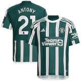 Manchester United EPL adidas Away Shirt 2023-24 - Kids with Antony 21 printing