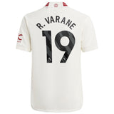 Manchester United EPL adidas Third Shirt 2023-24 - Kids with R. Varane 19 printing - Kit Captain