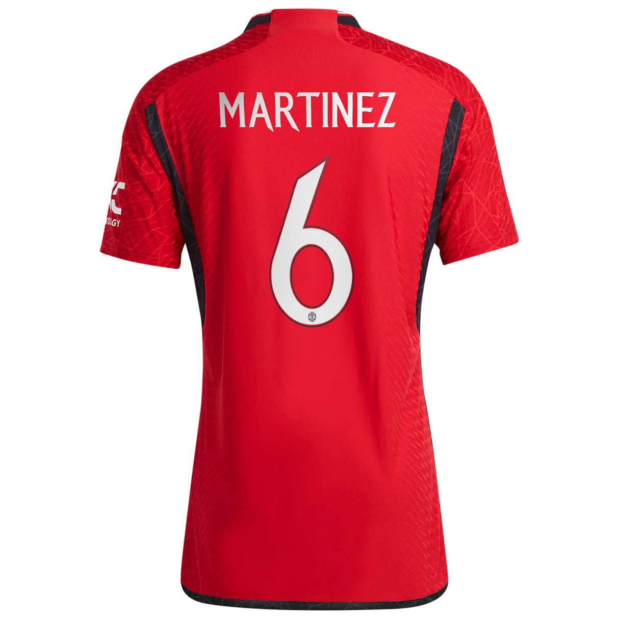 Manchester United Cup Home Authentic Shirt 2023-24 with Martinez 6 printing - Kit Captain