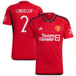 Manchester United Cup Home Shirt 2023-24 with  Lindelof 2 printing - Kit Captain