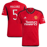 Manchester United Cup Home Shirt 2023-24 with Maguire 5 printing - Kit Captain