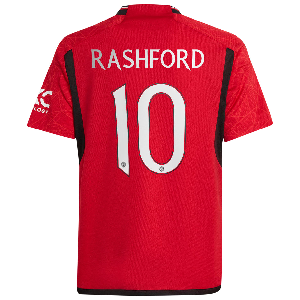 Manchester United Cup Home Shirt 2023-24 - Kids with Rashford 10 printing - Kit Captain