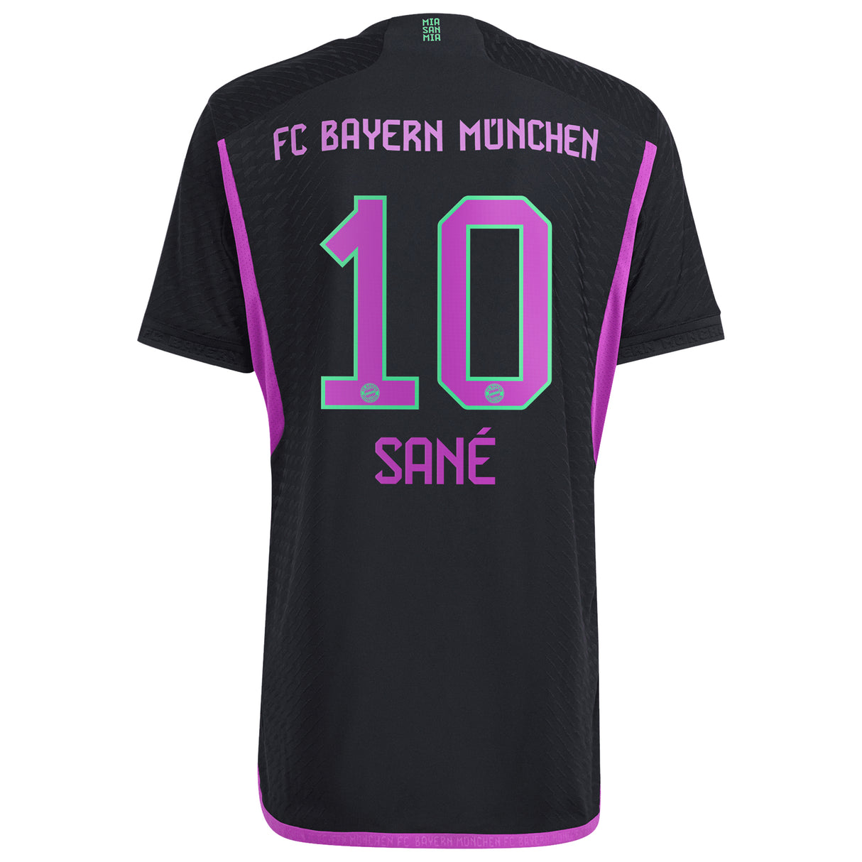 FC Bayern adidas Away Authentic Shirt 2023-24 with Sané 10 printing - Kit Captain