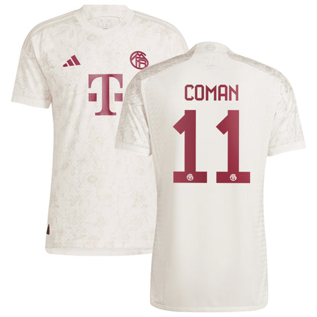 FC Bayern adidas Third Authentic Shirt 2023-24 with Coman 11 printing - Kit Captain