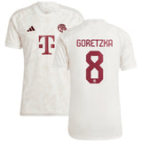 FC Bayern adidas Third Shirt 2023-24 with Goretzka 8 printing - Kit Captain