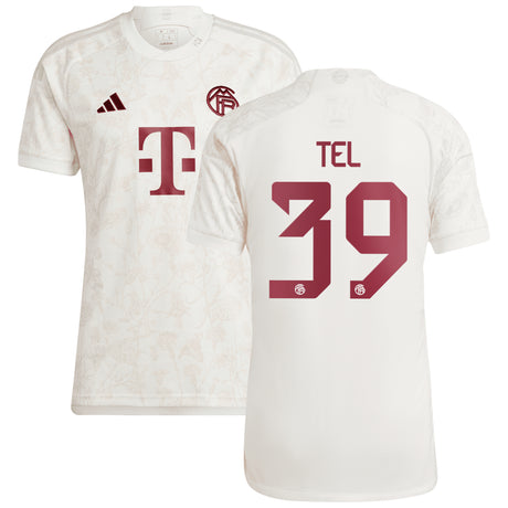FC Bayern adidas Third Shirt 2023-24 with Tel 39 printing - Kit Captain