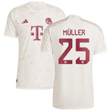 FC Bayern adidas Third Authentic Shirt 2023-24 with Müller 25 printing - Kit Captain