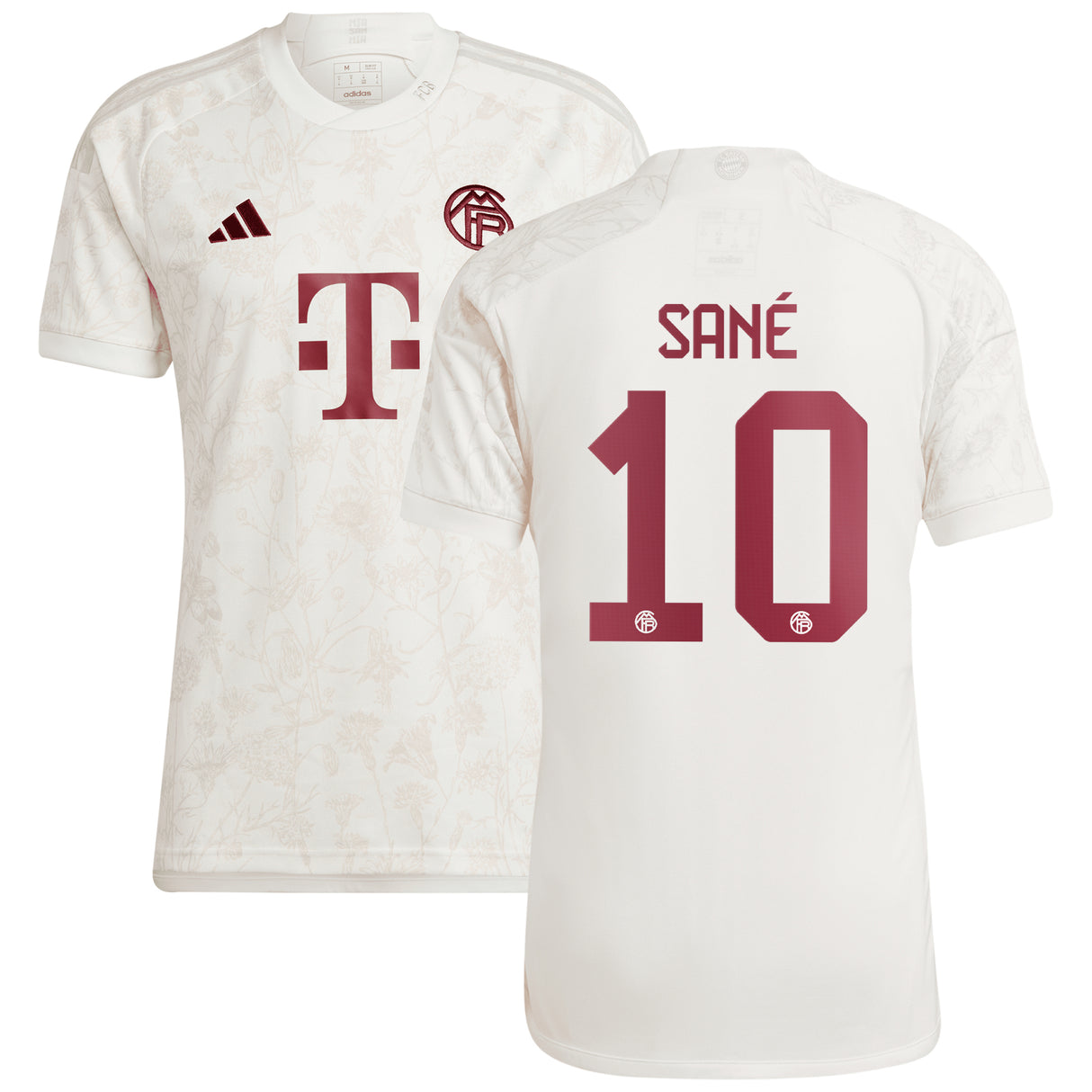 FC Bayern adidas Third Shirt 2023-24 with Sané 10 printing - Kit Captain