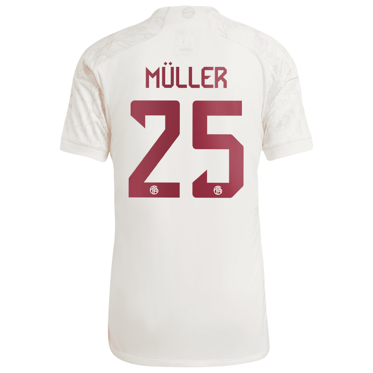 FC Bayern adidas Third Shirt 2023-24 with Müller 25 printing - Kit Captain