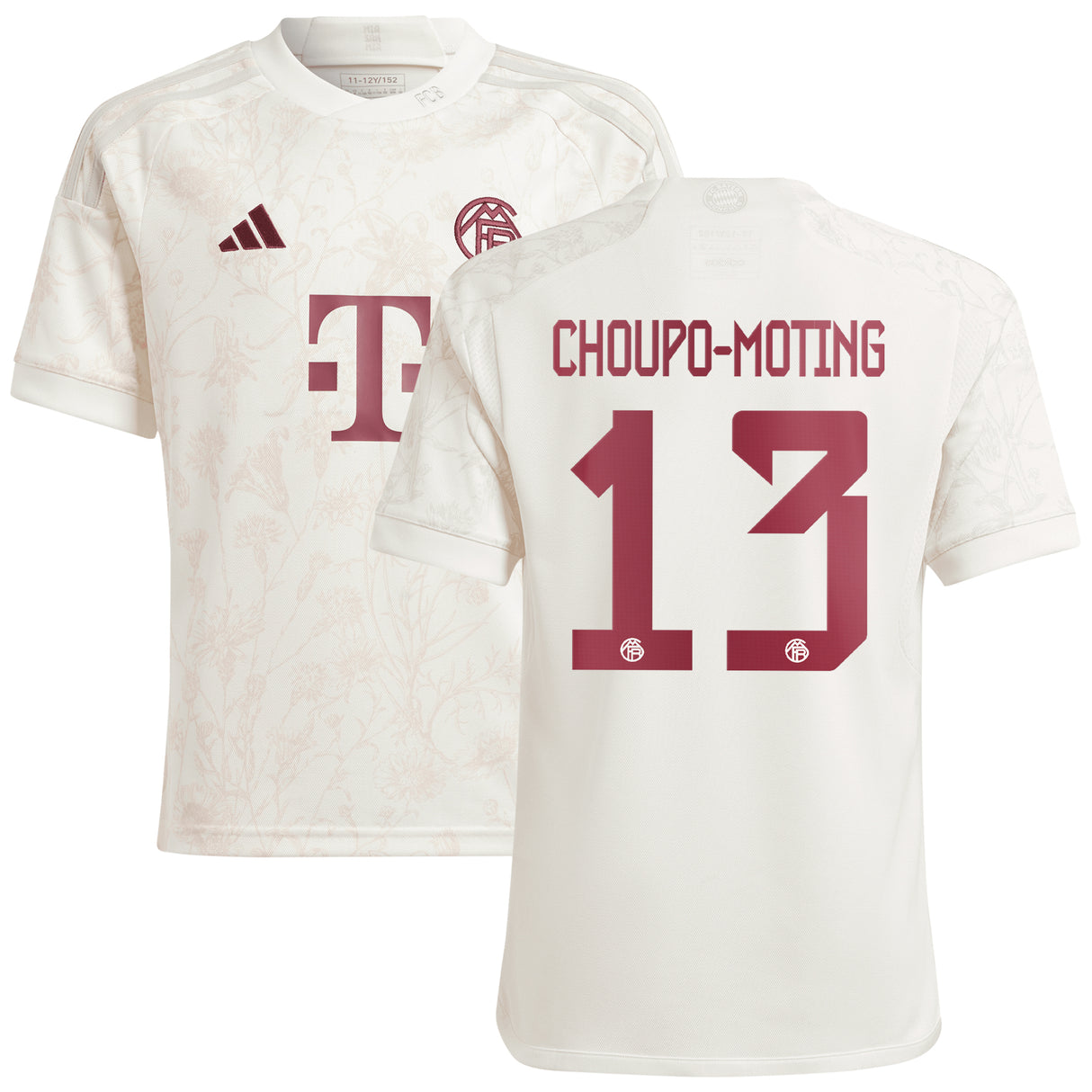 FC Bayern adidas Third Shirt 2023-24 - Kids with Choupo-Moting 13 printing - Kit Captain