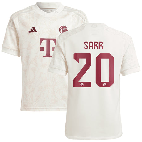 FC Bayern adidas Third Shirt 2023-24 - Kids with Sarr 20 printing - Kit Captain