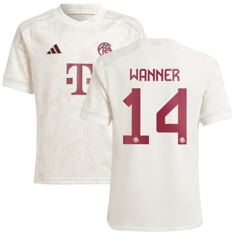 FC Bayern adidas Third Shirt 2023-24 - Kids with Wanner 14 printing - Kit Captain