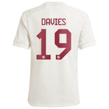 FC Bayern adidas Third Shirt 2023-24 - Kids with Davies 19 printing - Kit Captain