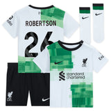 Liverpool Nike Away Stadium Kit - 2023-24 - Infant with Robertson 26 printing - Kit Captain