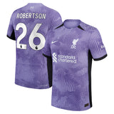 Liverpool Nike Third Dri-Fit Adv Match Shirt 2023-24 with Robertson 26 printing - Kit Captain