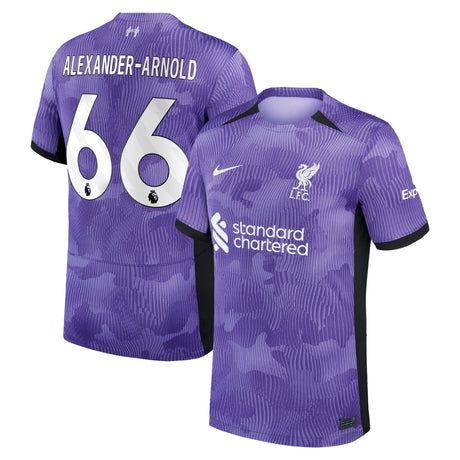 Liverpool Nike Third Stadium Shirt 2023-24 - Kids with Alexander-Arnold 66 printing - Kit Captain