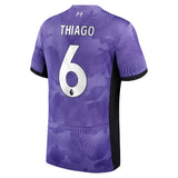 Liverpool Nike Third Stadium Shirt 2023-24 - Kids with Thiago 6 printing - Kit Captain