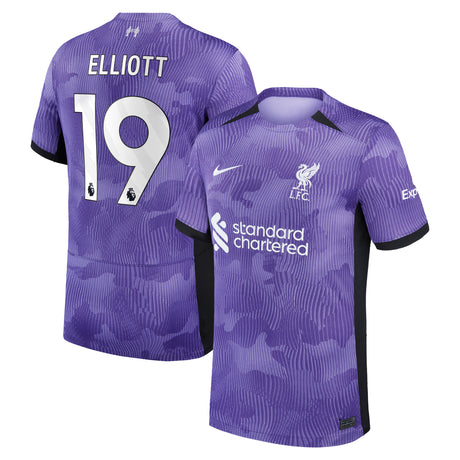 Liverpool Nike Third Stadium Shirt 2023-24 - Kids with Elliott 19 printing - Kit Captain