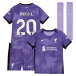 Liverpool Nike Third Stadium Kit 2023-24 - Little Kids with Diogo J. 20 printing - Kit Captain