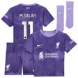 Liverpool Nike Third Stadium Mini Kit 2023-24 - Infant with M.Salah 11 printing - Kit Captain