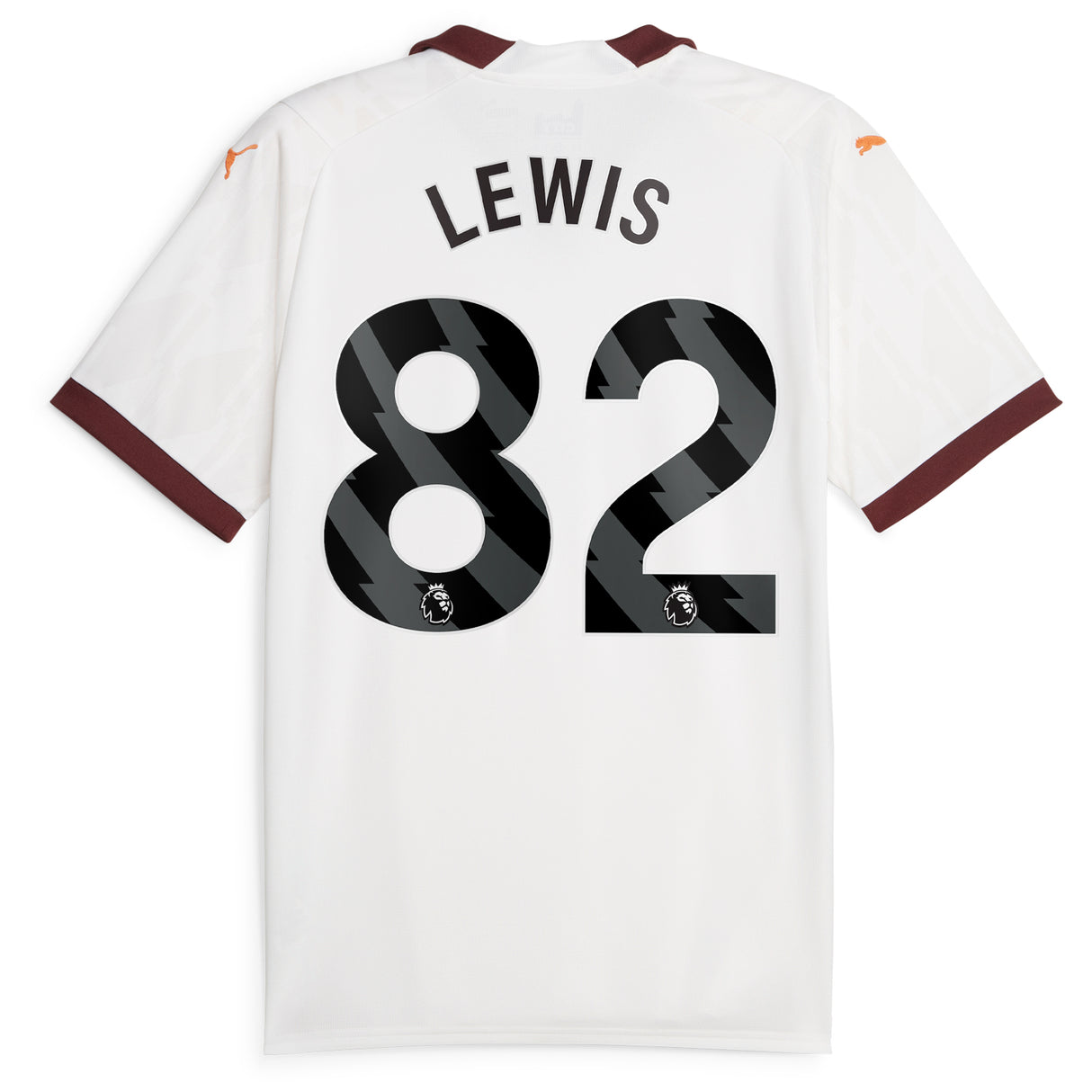 Manchester City Puma Away Shirt 2023-24 with Lewis 82 printing - Kit Captain