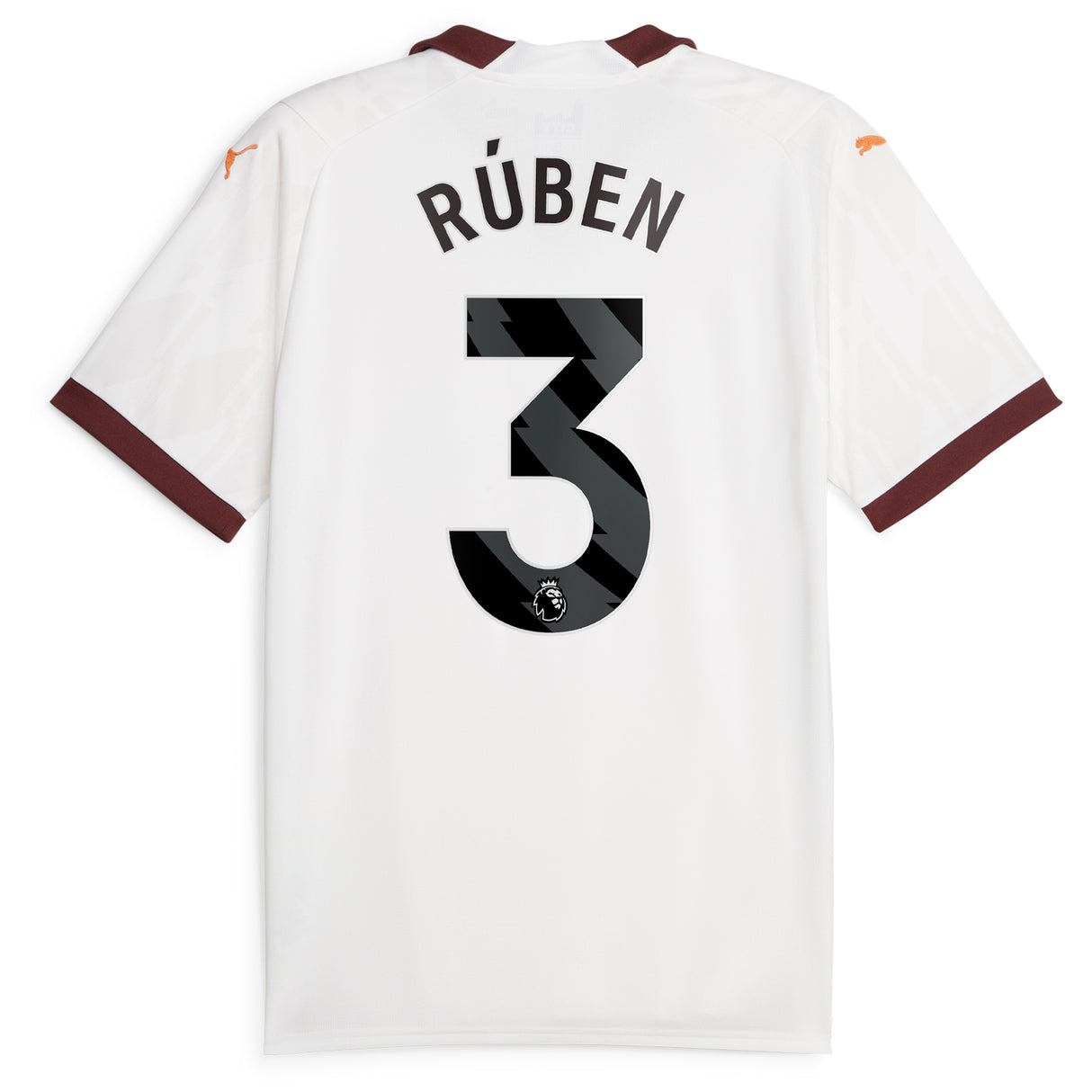 Manchester City Puma Away Shirt 2023-24 with Rúben 3 printing - Kit Captain