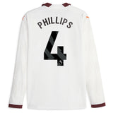 Manchester City Puma Away Shirt 2023-24 - Long Sleeve with Phillips 4 printing - Kit Captain